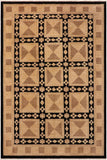 handmade Transitional Kafkaz Beige Black Hand Knotted RECTANGLE 100% WOOL area rug 9 x 12
