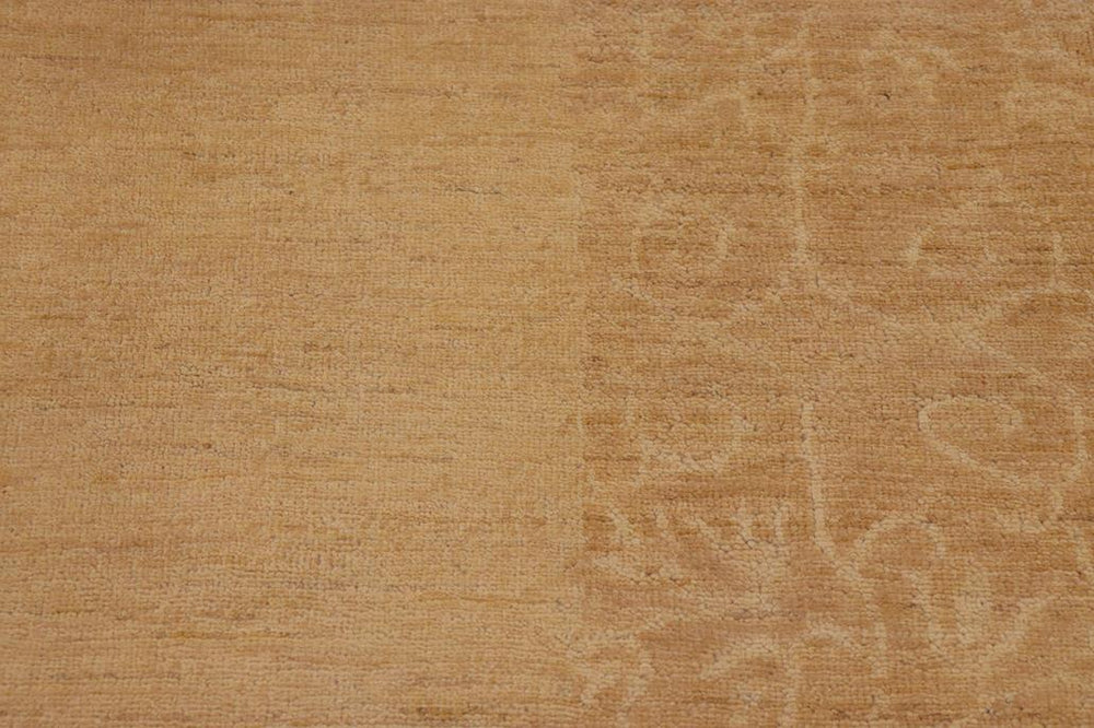 handmade Modern Kafkaz Tan Beige Hand Knotted RECTANGLE 100% WOOL area rug 9X11