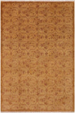 handmade Transitional Kafkaz Green Brown Hand Knotted RECTANGLE 100% WOOL area rug 9 x 12