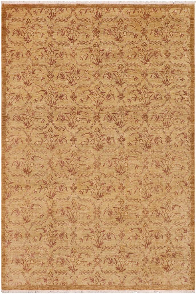 handmade Transitional Kafkaz Green Brown Hand Knotted RECTANGLE 100% WOOL area rug 9X12