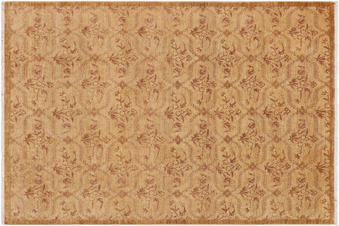 handmade Modern Kafkaz Green Brown Hand Knotted RECTANGLE 100% WOOL area rug 9' x 12'