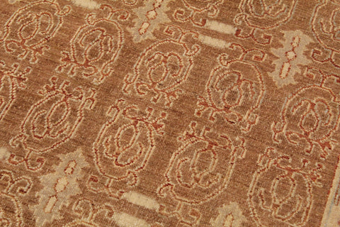 handmade Transitional Kafkaz Brown Rust Hand Knotted RECTANGLE 100% WOOL area rug 9' x 12'