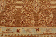 handmade Transitional Kafkaz Brown Rust Hand Knotted RECTANGLE 100% WOOL area rug 9X12