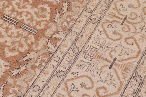 handmade Transitional Kafkaz Lt. Brown Beige Hand Knotted RECTANGLE 100% WOOL area rug 9' x 12'