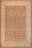 handmade Transitional Kafkaz Lt. Brown Beige Hand Knotted RECTANGLE 100% WOOL area rug 9 x 12