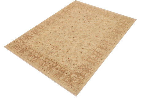 handmade Traditional Kafkaz Beige Brown Hand Knotted RECTANGLE 100% WOOL area rug 9x12