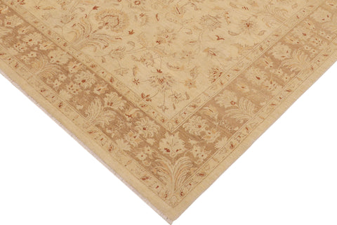 handmade Traditional Kafkaz Beige Brown Hand Knotted RECTANGLE 100% WOOL area rug 9x12