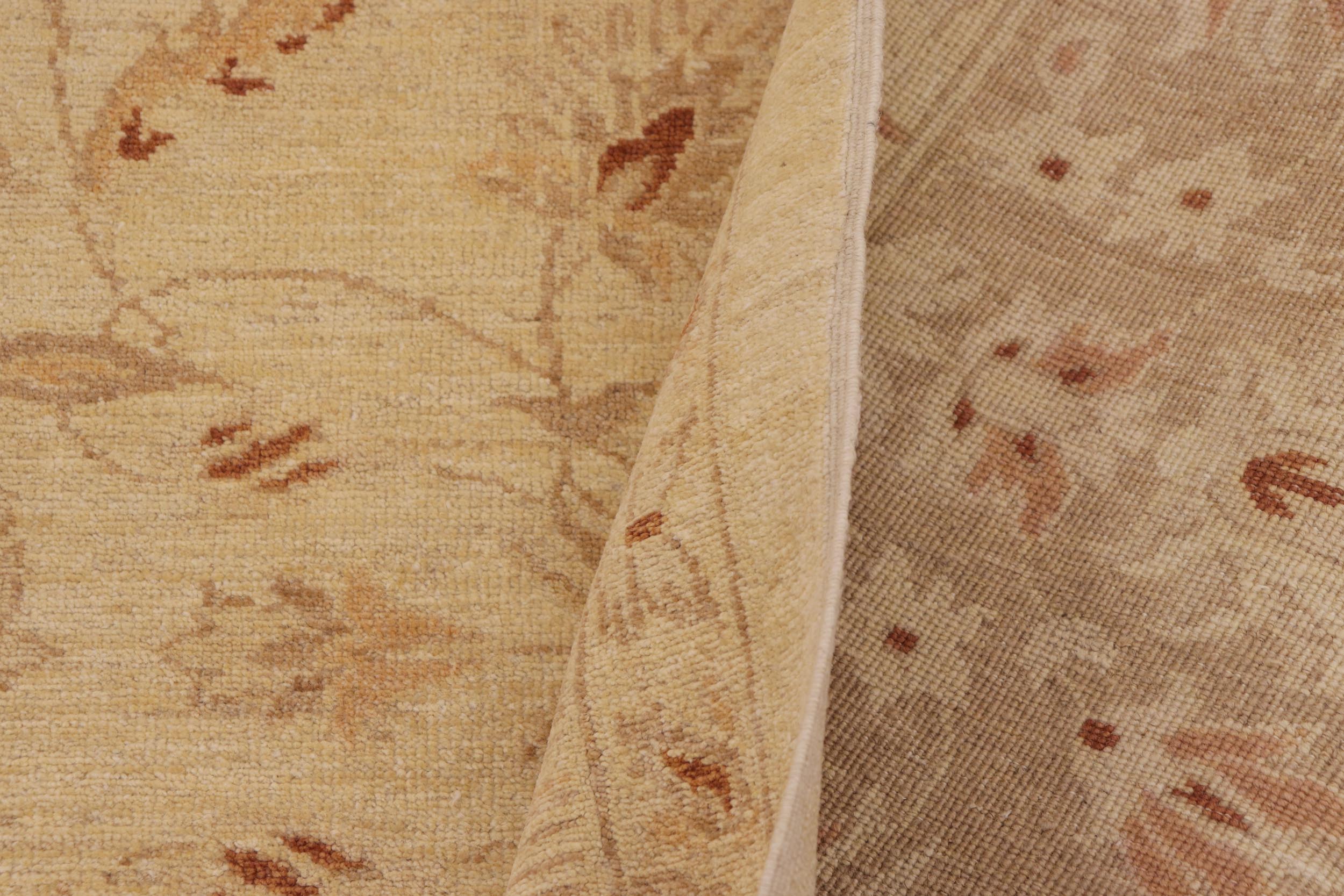 handmade Traditional Kafkaz Beige Brown Hand Knotted RECTANGLE 100% WOOL area rug 9x12