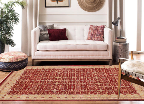 handmade Transitional Kafkaz Red Lt. Green Hand Knotted RECTANGLE 100% WOOL area rug 9' x 12'