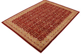 handmade Transitional Kafkaz Red Lt. Green Hand Knotted RECTANGLE 100% WOOL area rug 9 x 12