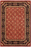handmade Transitional Kafkaz Red Black Hand Knotted RECTANGLE 100% WOOL area rug 9 x 11