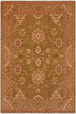 handmade Traditional Kafkaz Green Brown Hand Knotted RECTANGLE 100% WOOL area rug 9 x 12