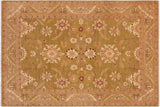 Classic Ziegler Lala Green/Brown Hand-Knotted Wool Rug - 8'11'' x 11'10''