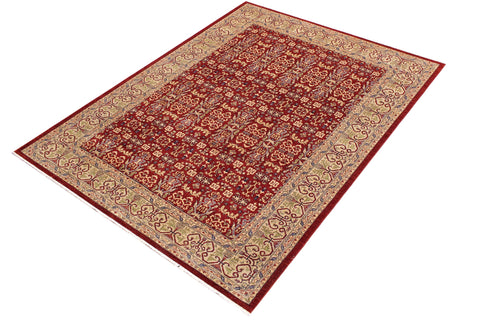 handmade Transitional Kafkaz Red Lt. Green Hand Knotted RECTANGLE 100% WOOL area rug 9' x 12'