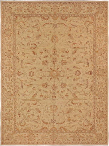 handmade Traditional Antique Tan Tan Hand Knotted RECTANGLE 100% WOOL area rug 10x14