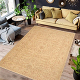 handmade Traditional Kafkaz Beige Lt. Brown Hand Knotted RECTANGLE 100% WOOL area rug 9 x 12