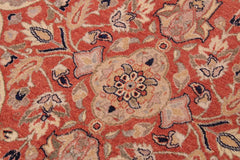 handmade Traditional Lahore Rust Tan Hand Knotted RECTANGLE 100% WOOL area rug