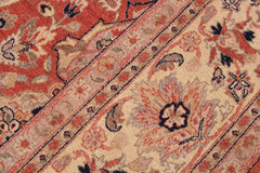 handmade Traditional Lahore Rust Tan Hand Knotted RECTANGLE 100% WOOL area rug