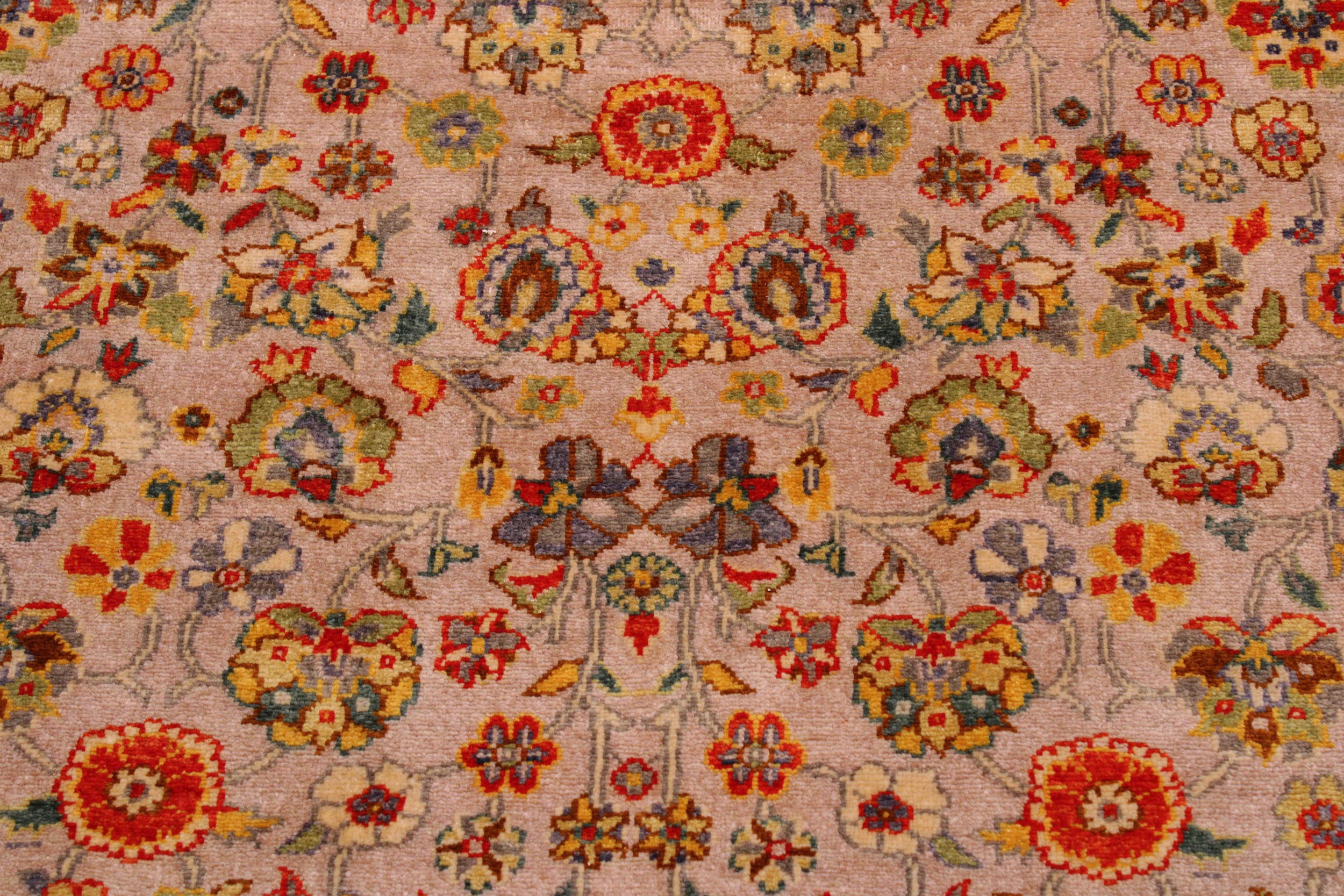 handmade Transitional Design Lt. Gray Lt. Green Hand Knotted RECTANGLE 100% WOOL area rug 9' x 12'