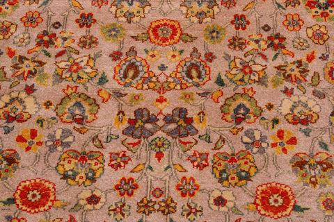 handmade Transitional Design Lt. Gray Lt. Green Hand Knotted RECTANGLE 100% WOOL area rug 9' x 12'