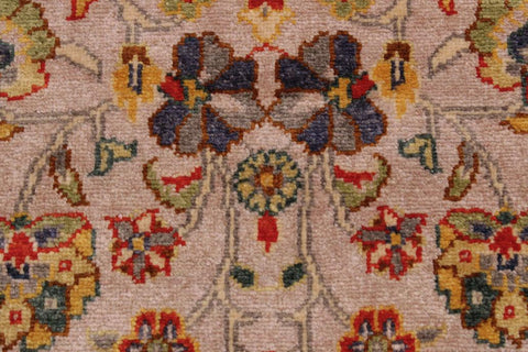 handmade Traditional Design Lt. Gray Lt. Green Hand Knotted RECTANGLE 100% WOOL area rug 9'X12'