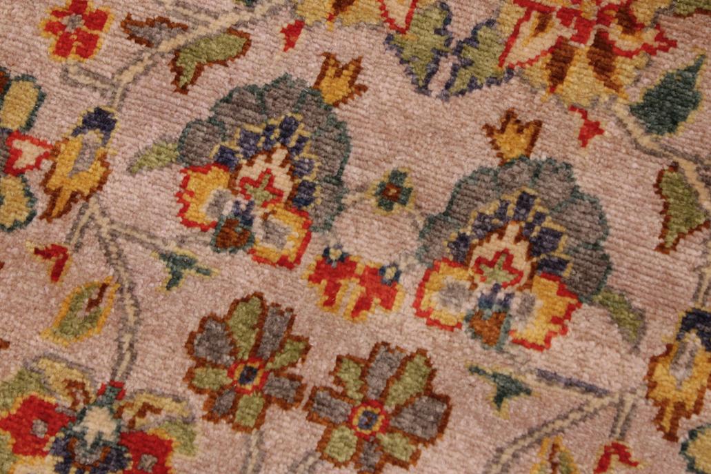 handmade Traditional Design Lt. Gray Lt. Green Hand Knotted RECTANGLE 100% WOOL area rug 9'X12'