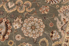 handmade Traditional Veg Dye Green Lt. Tan Hand Knotted RECTANGLE 100% WOOL area rug 9'X12'