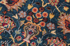 handmade Traditional Design Teal Ivory Hand Knotted RECTANGLE 100% WOOL area rug 9'X12'