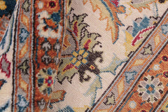 handmade Traditional Design Teal Ivory Hand Knotted RECTANGLE 100% WOOL area rug 9'X12'