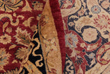 Semi-Antique Anmol Agra Kerstin Red/Blue Wool Rug - 8'10'' x 12'0''