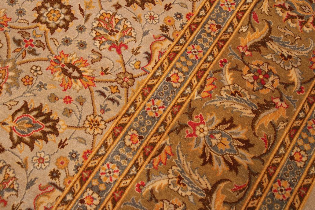 handmade Traditional  Lt. Gray Lt. Green Hand Knotted RECTANGLE 100% WOOL area rug 9'X12'