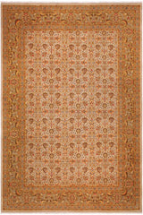 handmade Traditional  Lt. Gray Lt. Green Hand Knotted RECTANGLE 100% WOOL area rug 9'X12'
