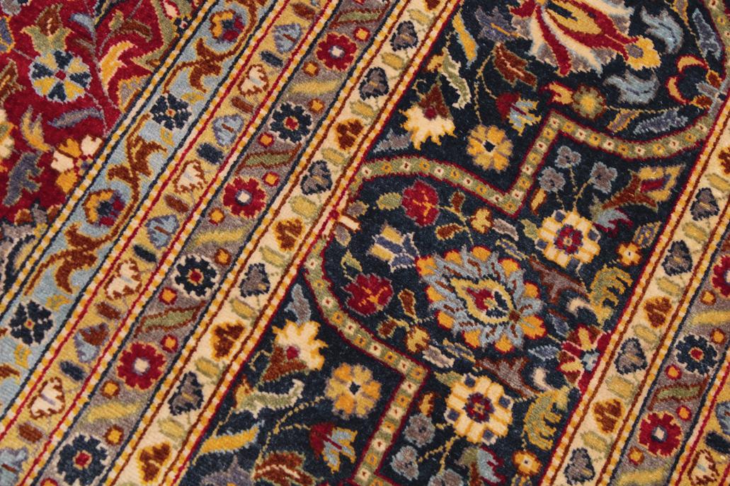 handmade Traditional Design Red Blue Hand Knotted RECTANGLE 100% WOOL area rug 9'X12'