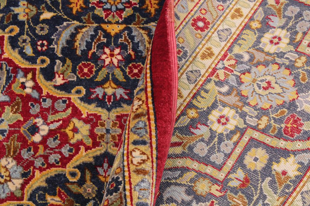 handmade Traditional Design Red Blue Hand Knotted RECTANGLE 100% WOOL area rug 9'X12'