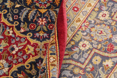 handmade Traditional Design Red Blue Hand Knotted RECTANGLE 100% WOOL area rug 9'X12'