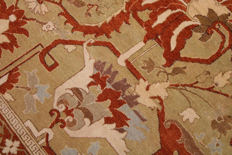 Vintage Eryn Gold/Gold Wool Rug - 8'11''X12'0''