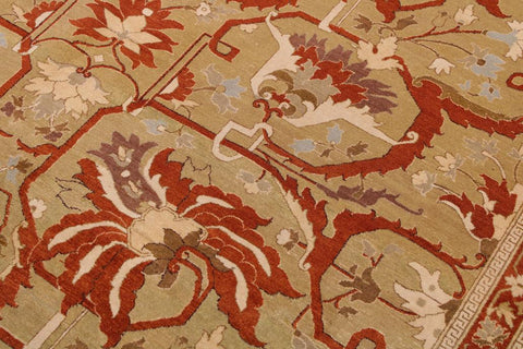 Vintage Eryn Gold/Gold Wool Rug - 8'11''X12'0''