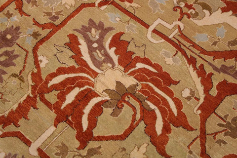 Vintage Eryn Gold/Gold Wool Rug - 8'11''X12'0''