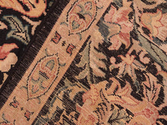 handmade Transitional Gulshan Black Red Hand Knotted RECTANGLE 100% WOOL area rug 8x10