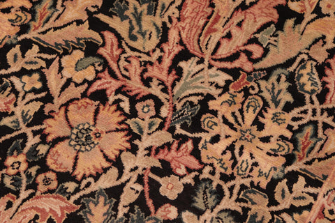 handmade Transitional Gulshan Black Red Hand Knotted RECTANGLE 100% WOOL area rug 6' x 9'