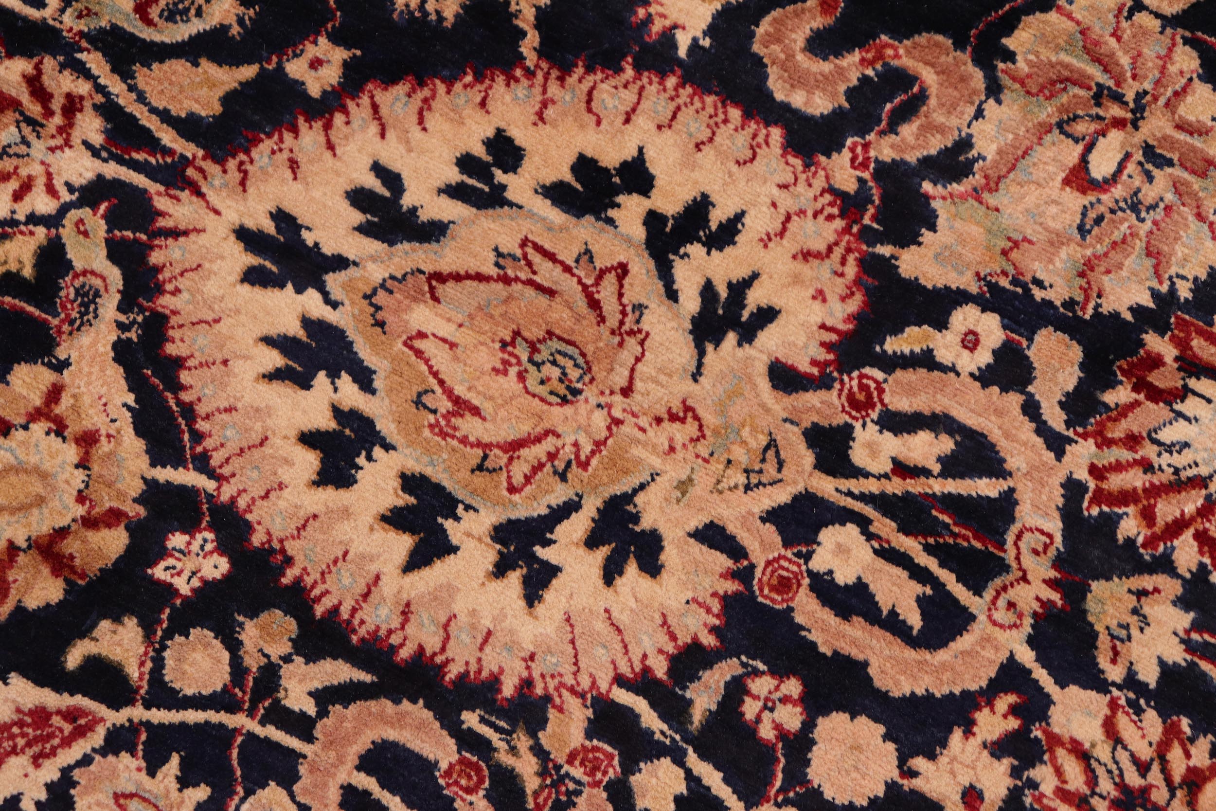 handmade Transitional Anmol Agra Blue Red Hand Knotted RECTANGLE 100% WOOL area rug 8 x 11