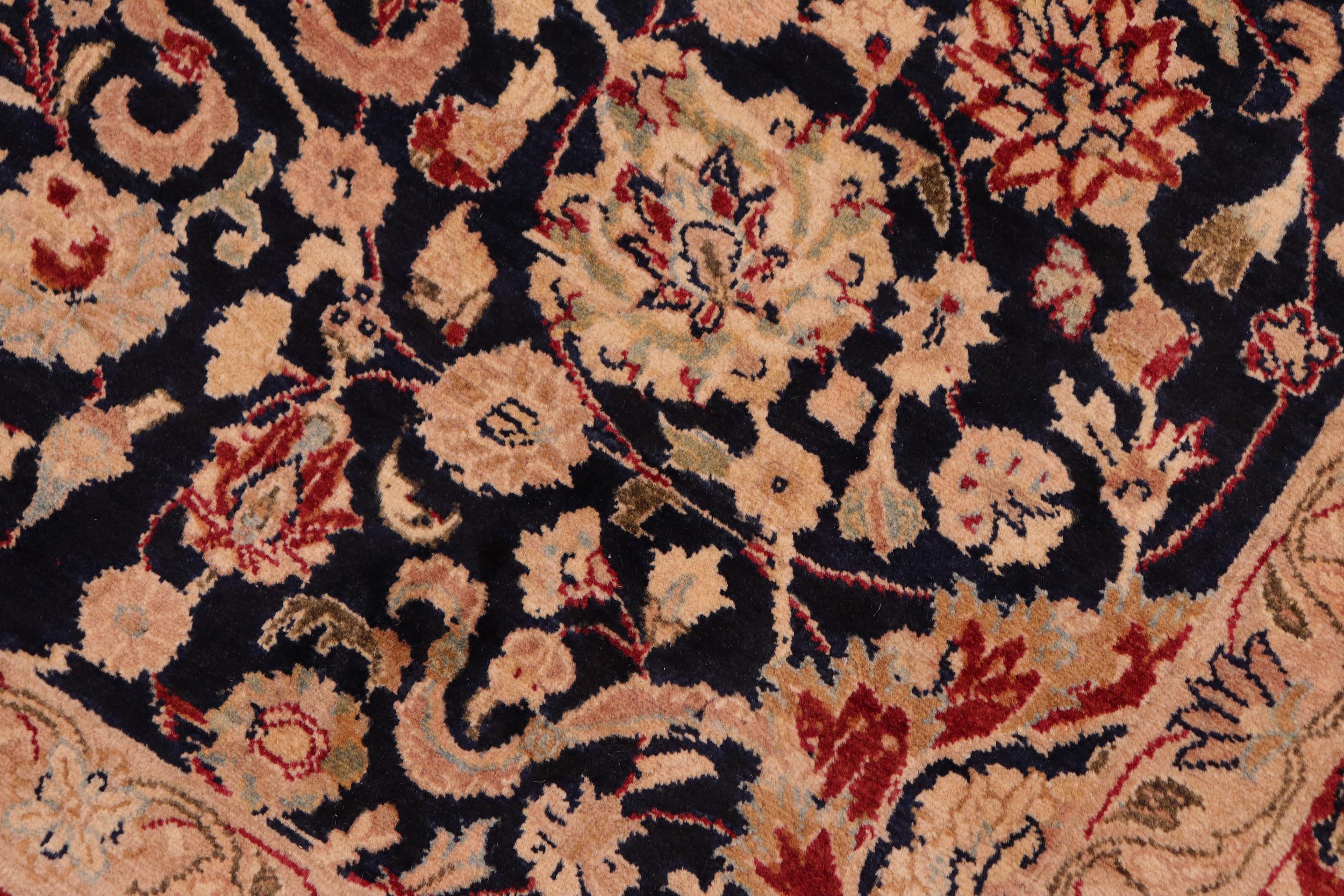 handmade Transitional Anmol Agra Blue Red Hand Knotted RECTANGLE 100% WOOL area rug 8 x 11