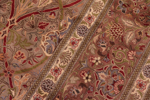 handmade Transitional Mujahid Lt. Green Red Hand Knotted RECTANGLE 100% WOOL area rug 9x12