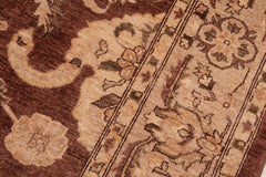 handmade Traditional Kafkaz Brown Tan Hand Knotted RECTANGLE 100% WOOL area rug 8X10