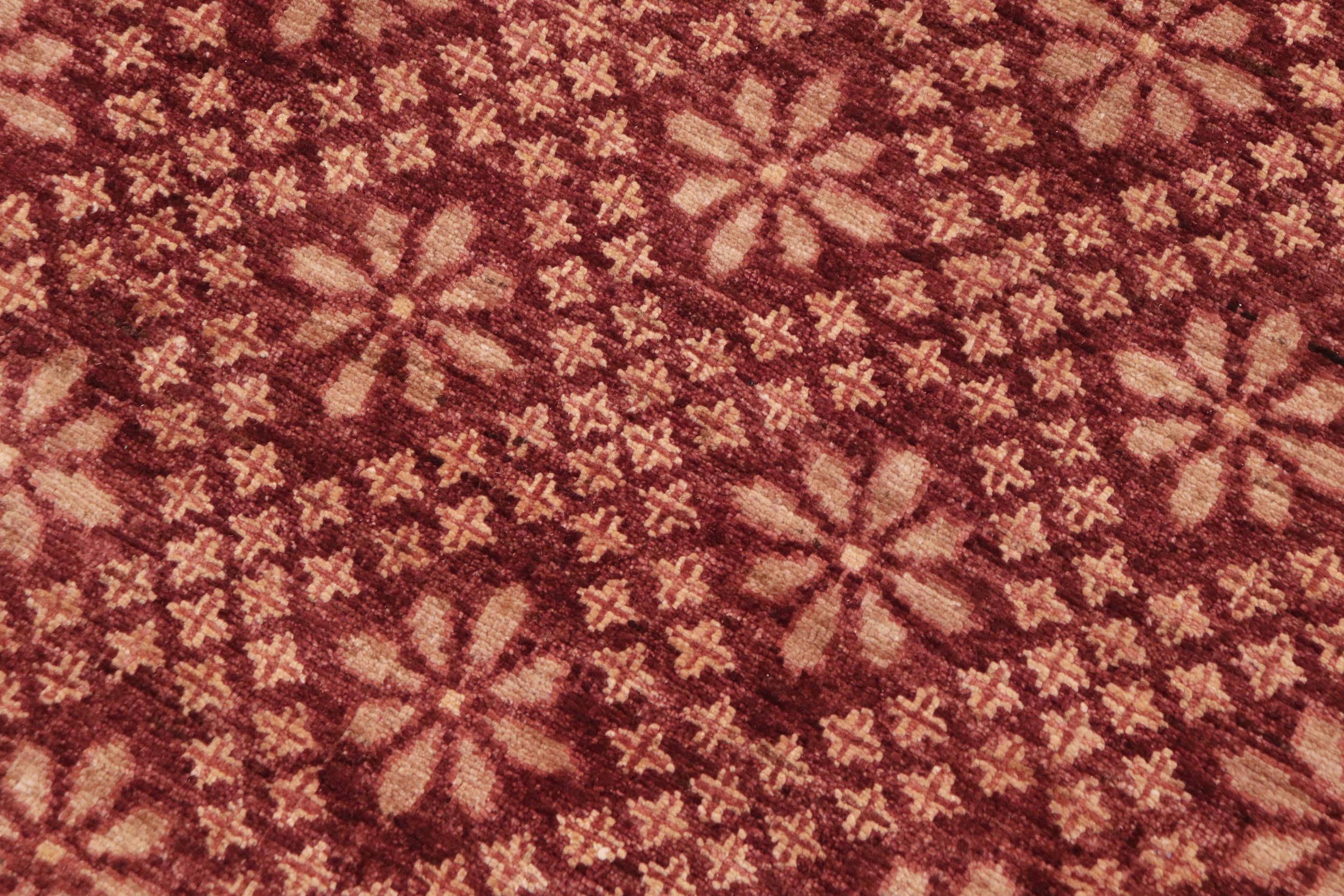 handmade Transitional Kafkaz Red Lt. Gold Hand Knotted RECTANGLE 100% WOOL area rug 9' x 12'