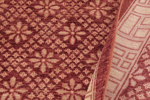 handmade Transitional Kafkaz Red Lt. Gold Hand Knotted RECTANGLE 100% WOOL area rug 9' x 12'