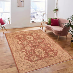 handmade Traditional Kafkaz Brown Tan Hand Knotted RECTANGLE 100% WOOL area rug 8X10