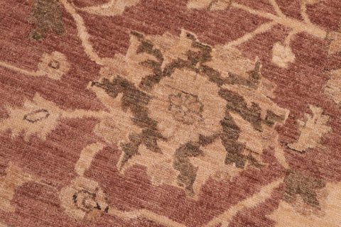 handmade Traditional Kafkaz Brown Tan Hand Knotted RECTANGLE 100% WOOL area rug 8x10
