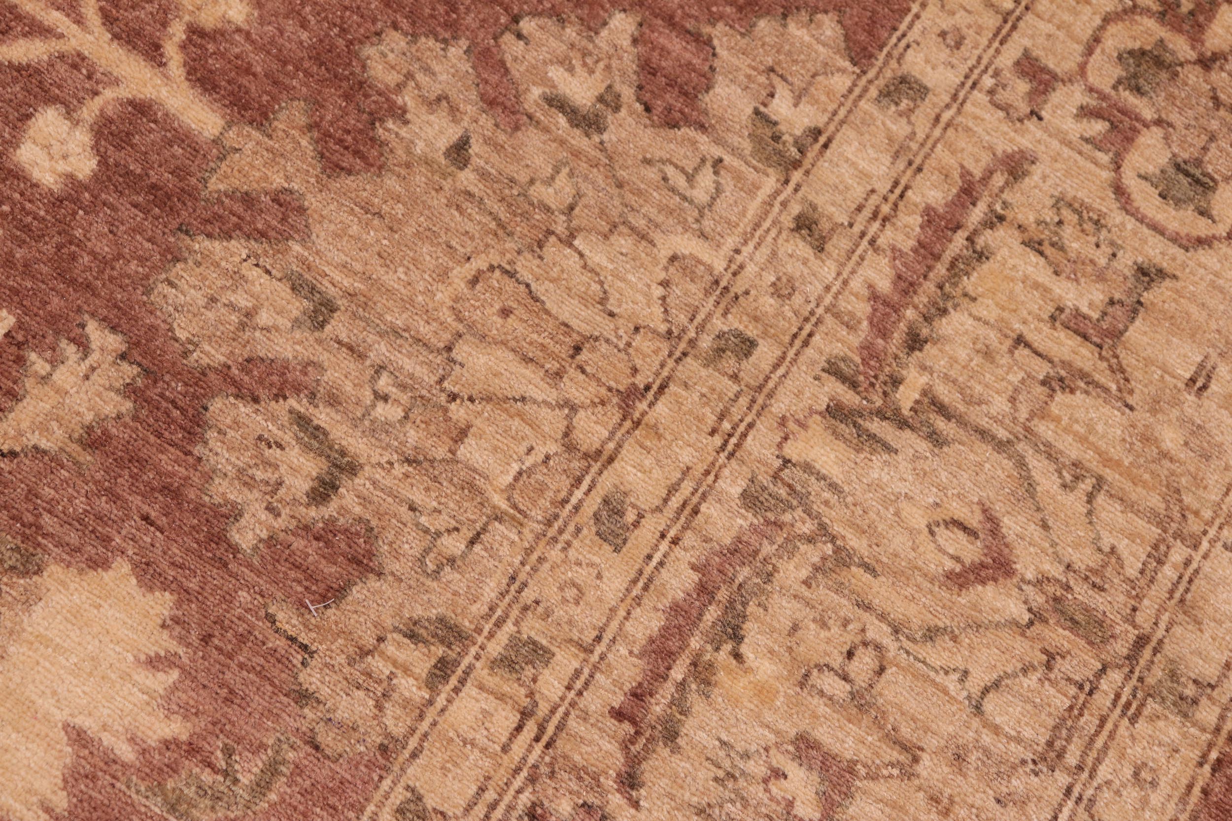 handmade Traditional Kafkaz Brown Tan Hand Knotted RECTANGLE 100% WOOL area rug 8x10