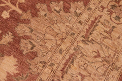 handmade Traditional Kafkaz Brown Tan Hand Knotted RECTANGLE 100% WOOL area rug 8X10